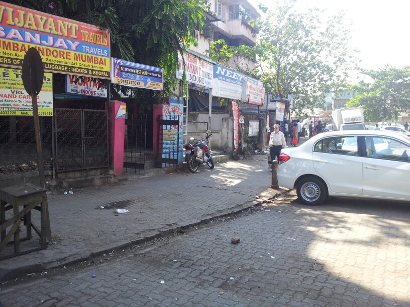 Gutter near Gurukrupa restaurant